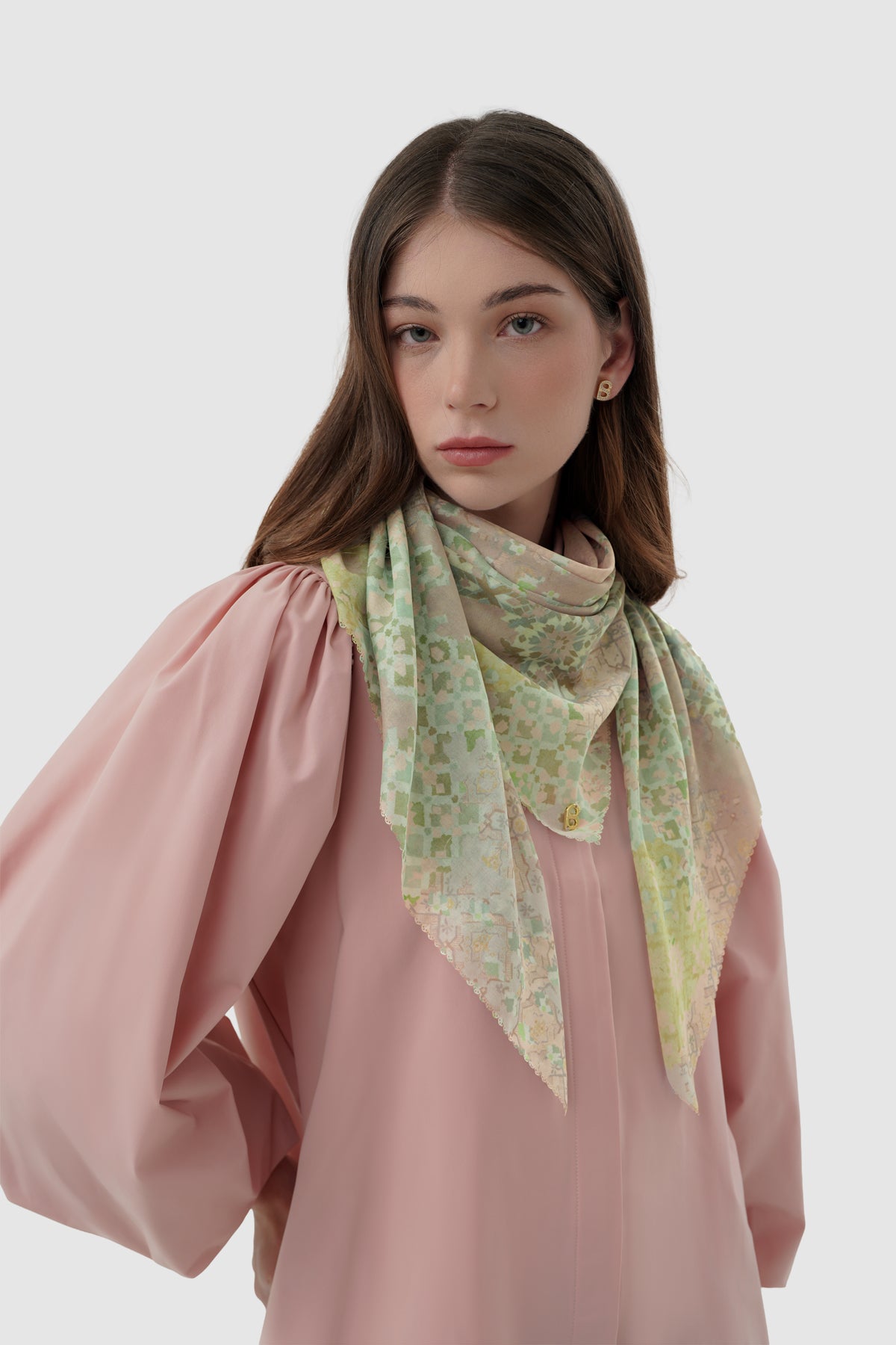 Moroccan Voile Square - Apricot