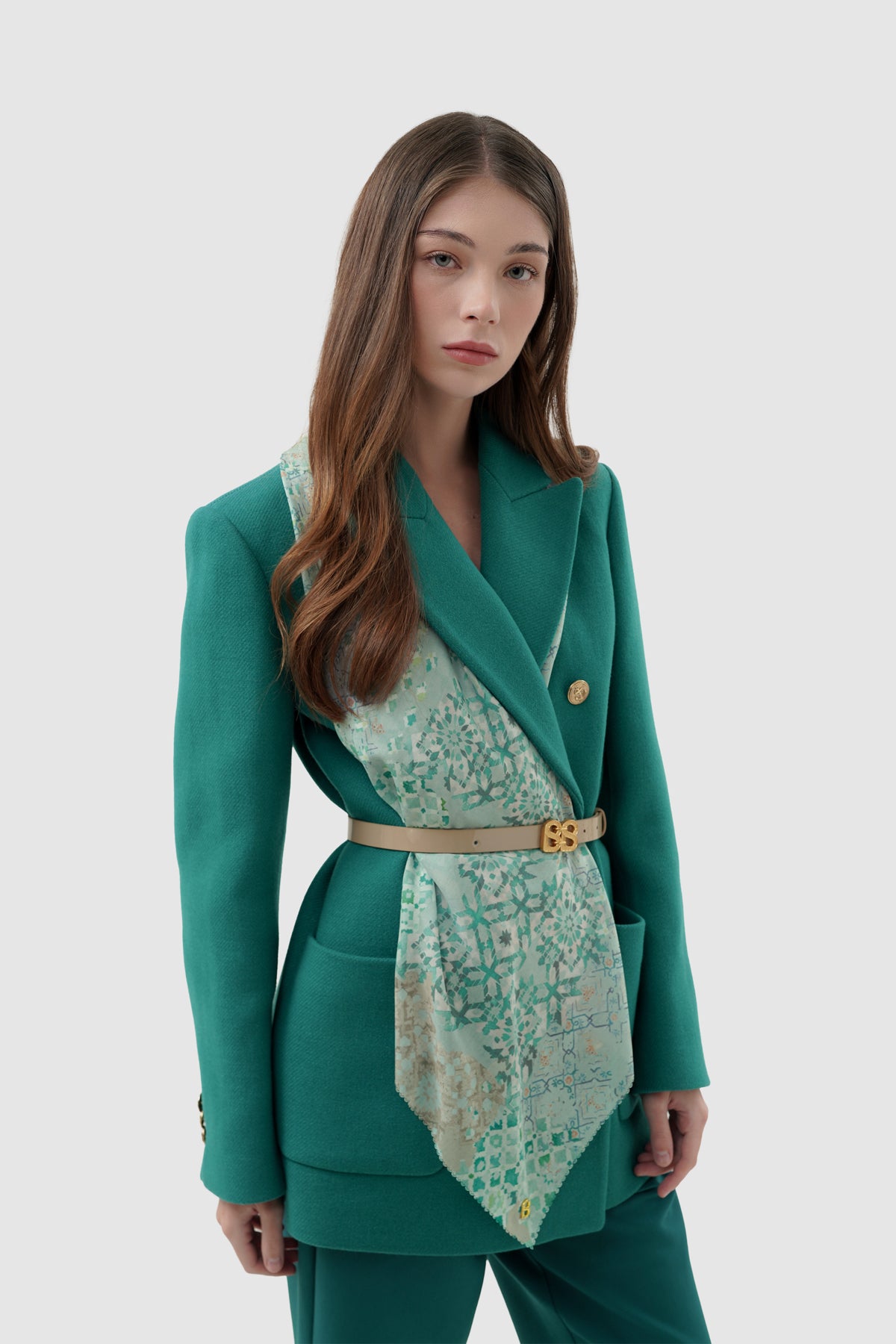 Moroccan Voile Square - Jewel