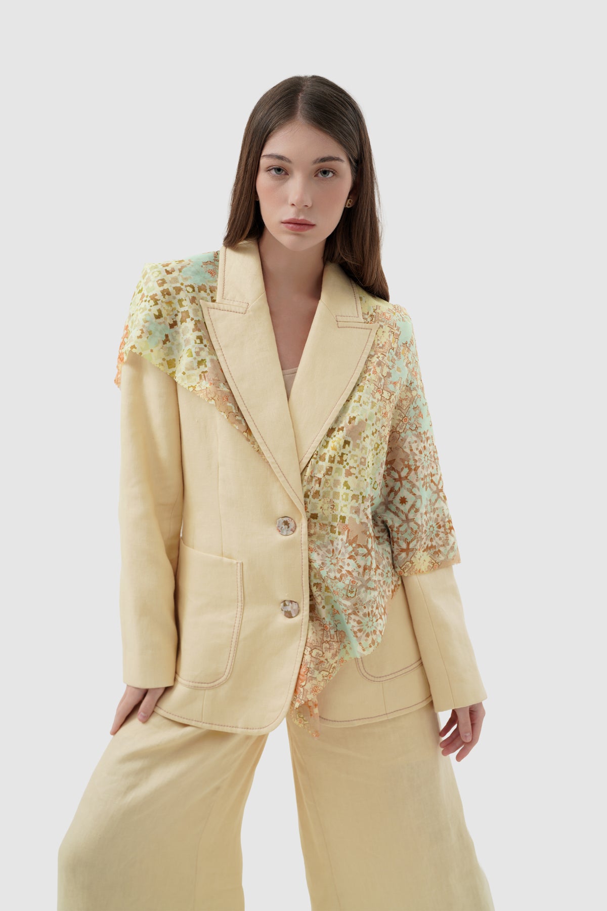 Moroccan Satin Square - Butter