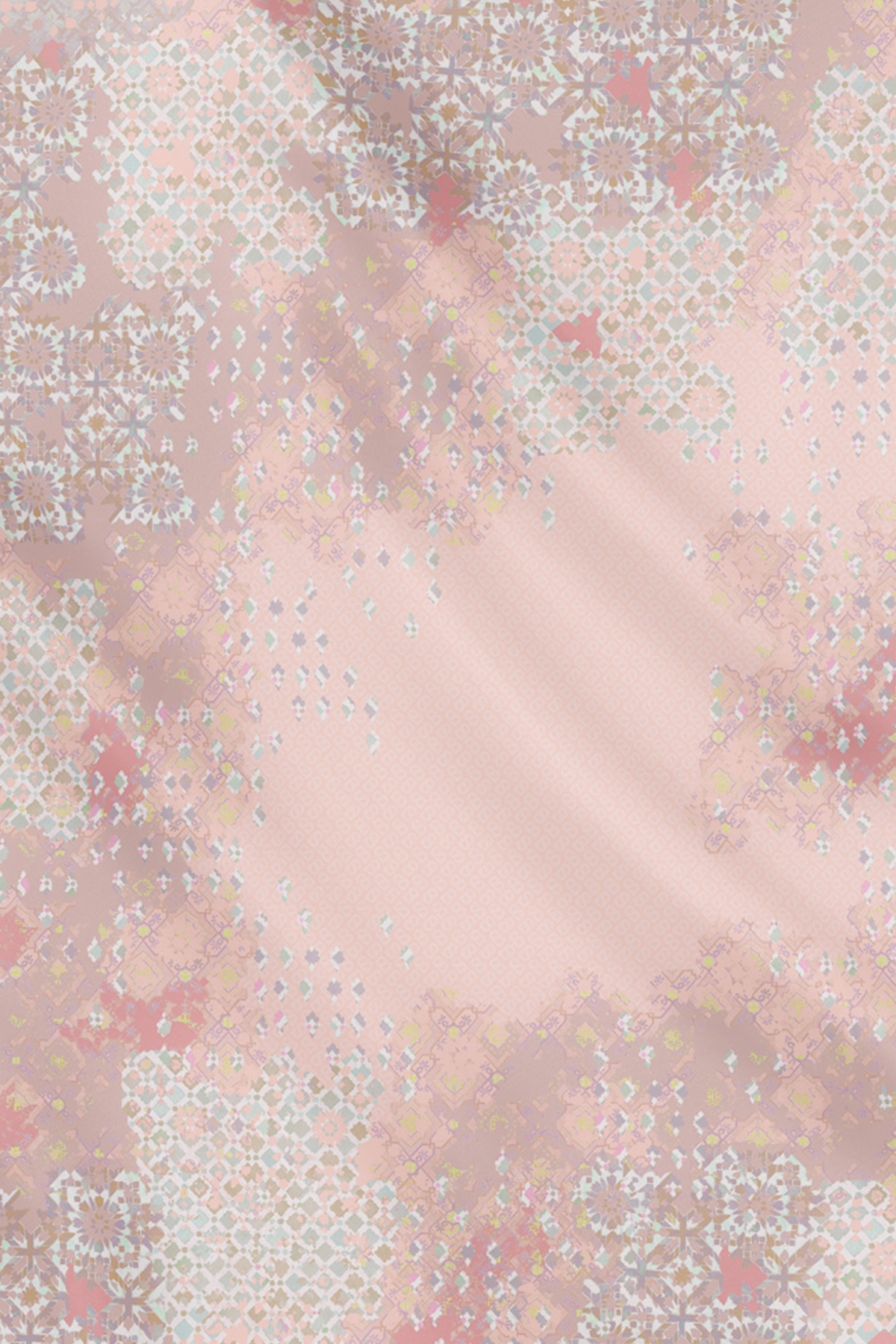 Moroccan Satin Square - Rosewater