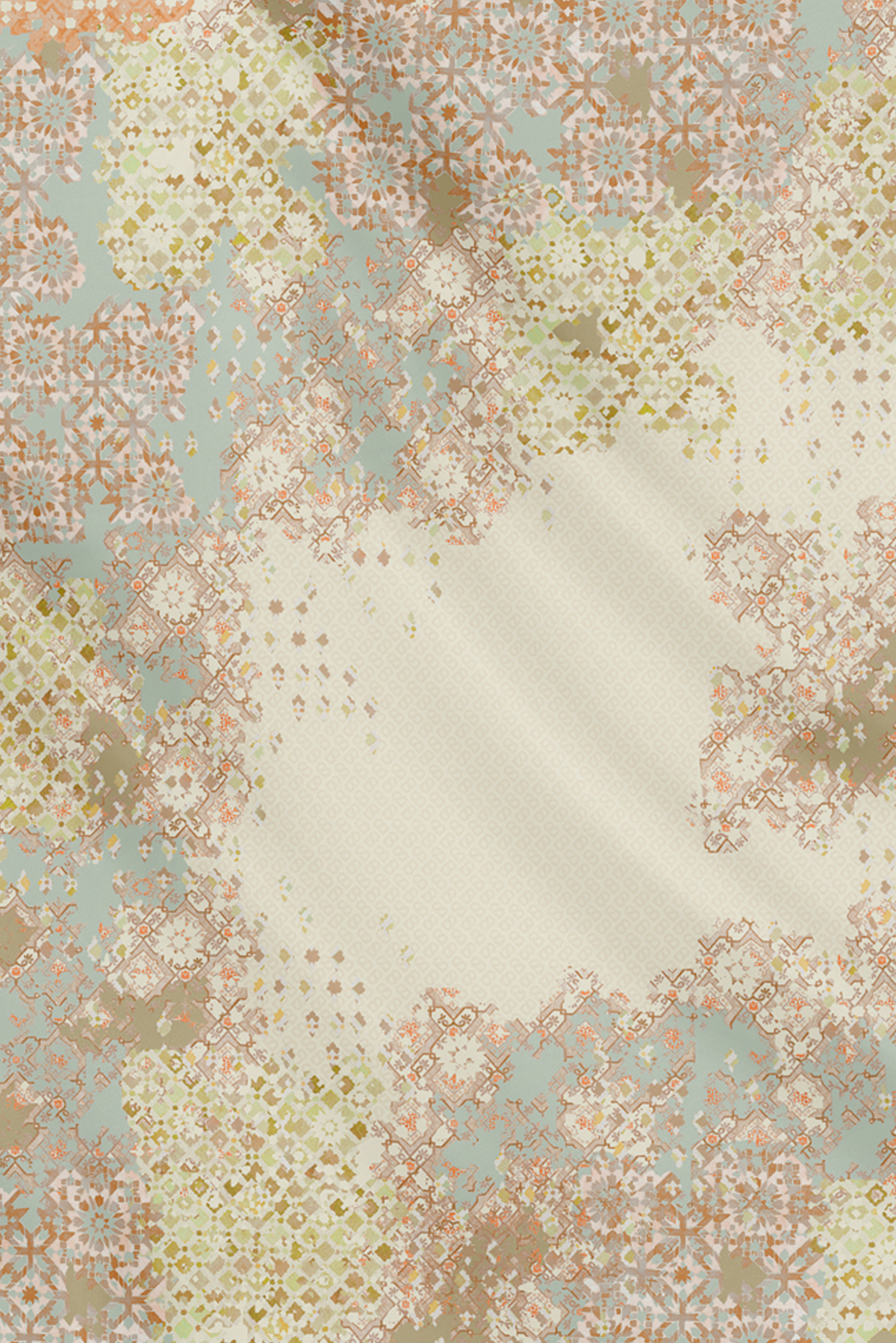 Moroccan Voile Square - Ivory