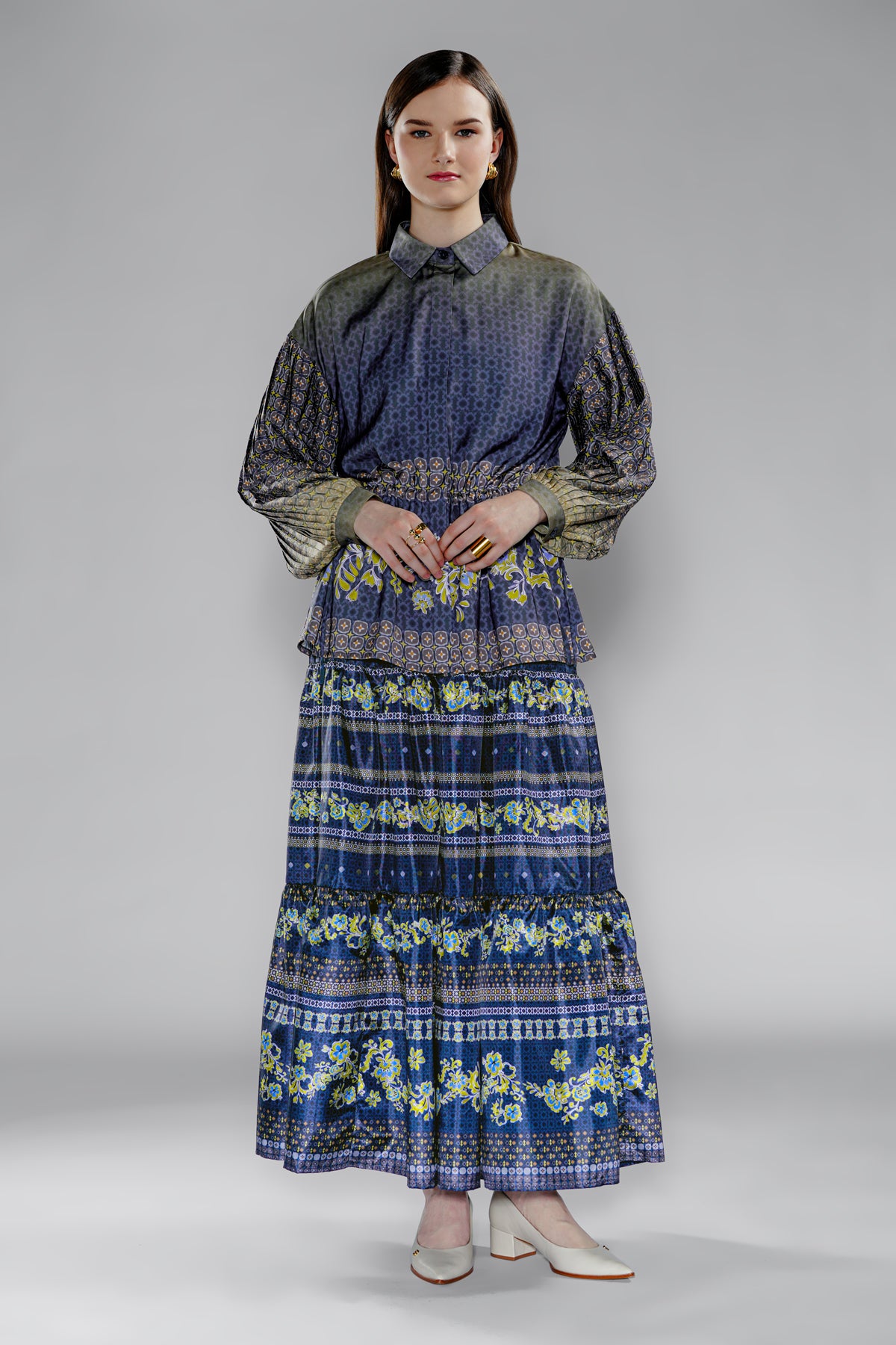 Adara Drawstring Shirt - Eclipse