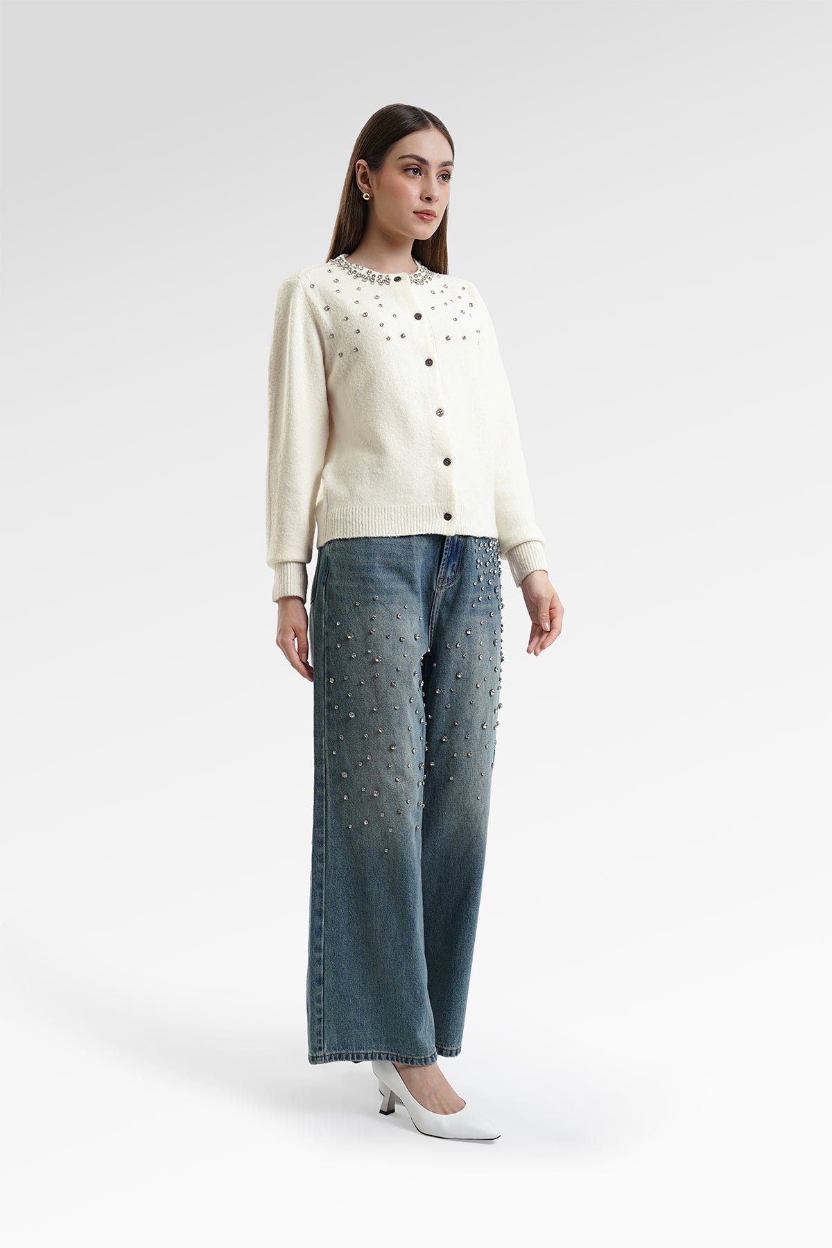 Alaia Cardigan - White