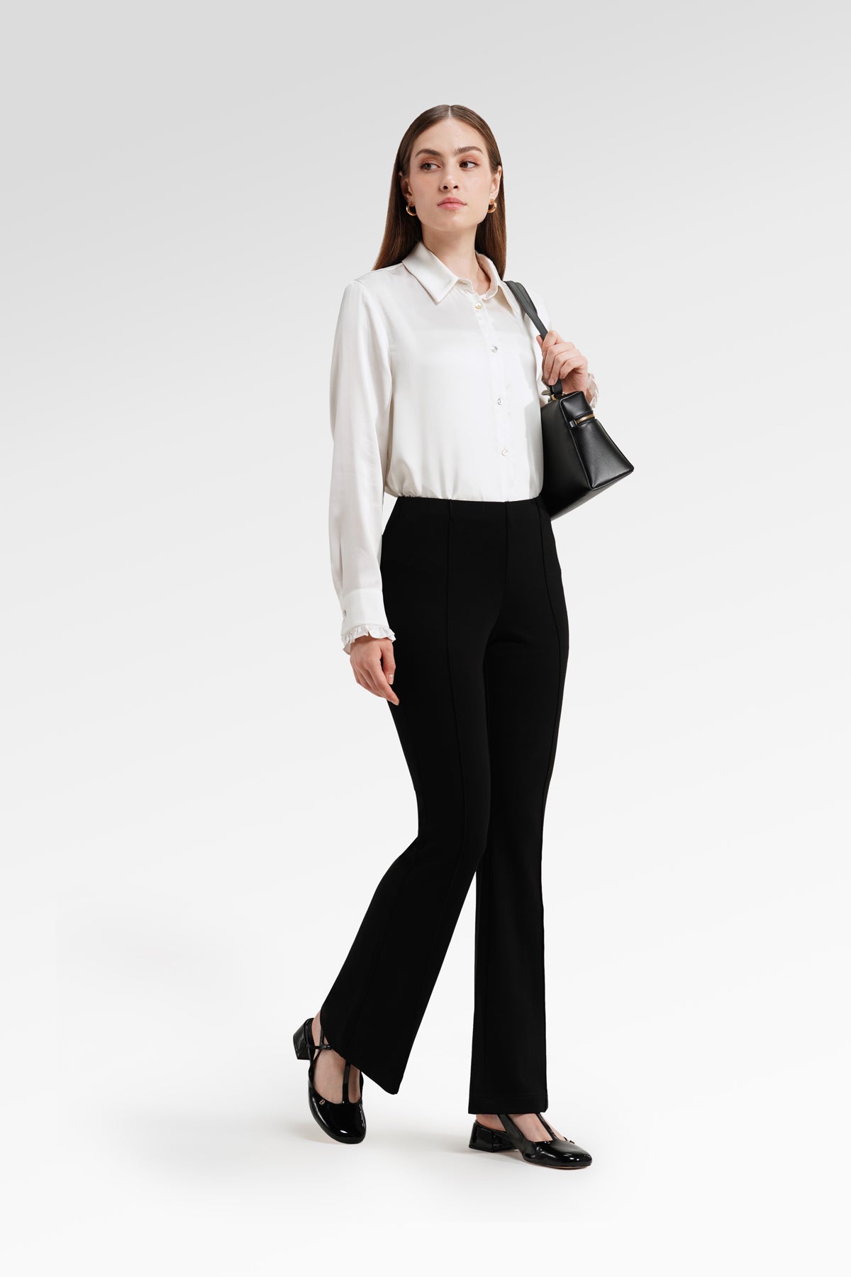 Alba Flare Pants - Black