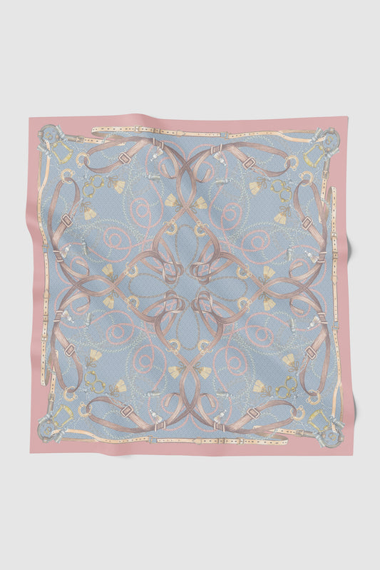 Alexandra Silk Jacquard Square - Château