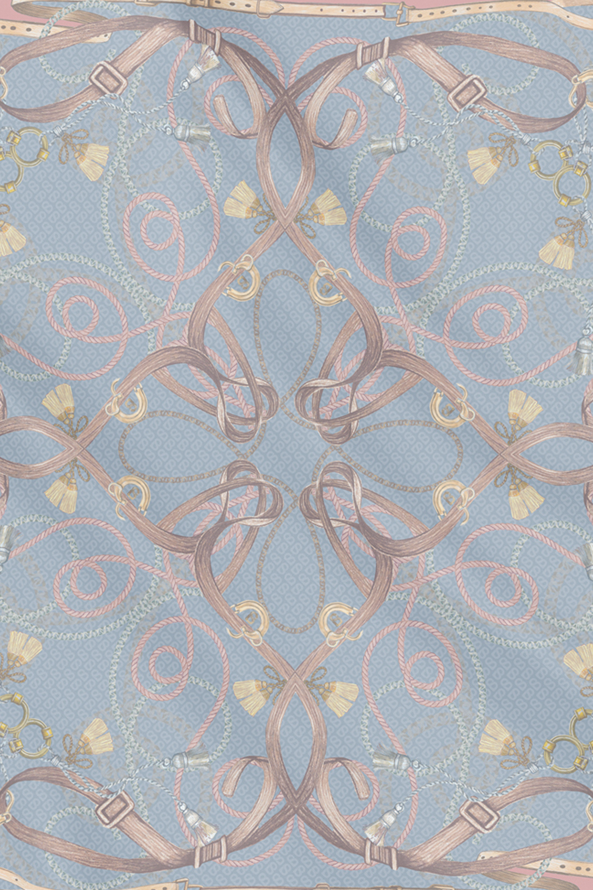 Alexandra Silk Jacquard Square - Château