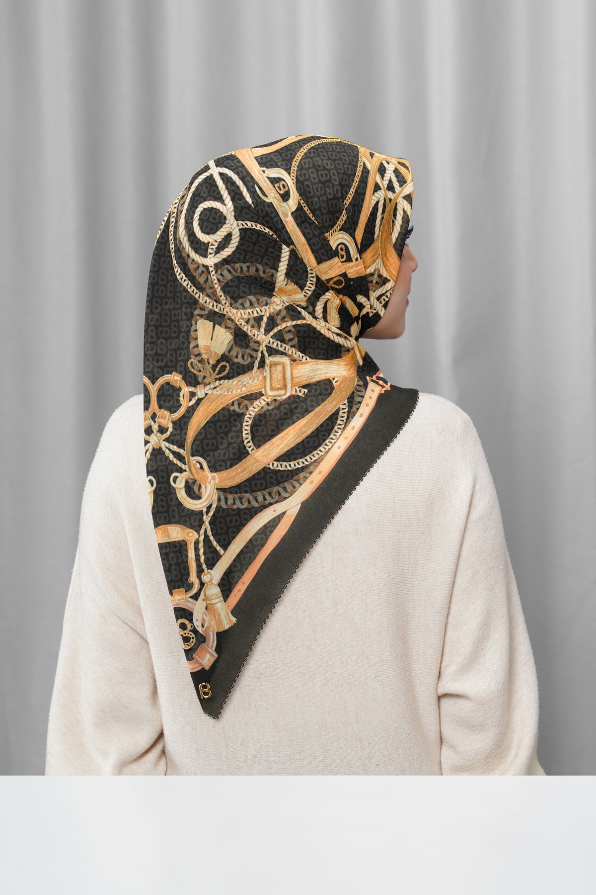 Alexandra Silk Jacquard Square - Gala