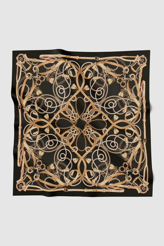 Alexandra Silk Jacquard Square - Gala