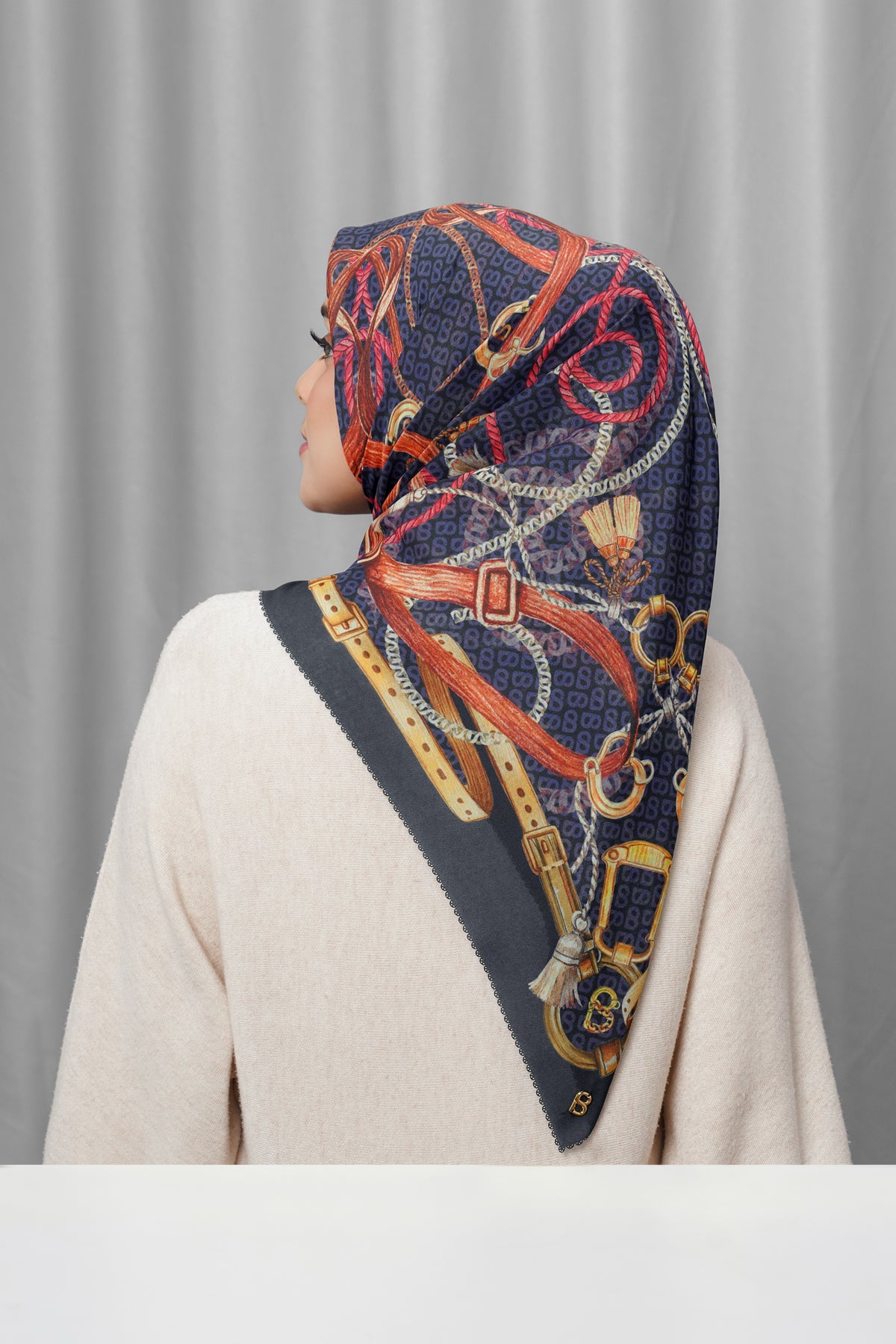 Alexandra Silk Jacquard Square - Imperial