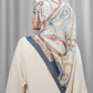 Alexandra Silk Jacquard Square - Marine