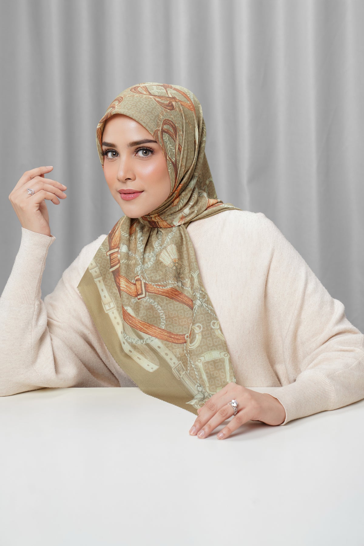 Alexandra Silk Jacquard Square - Tapestry