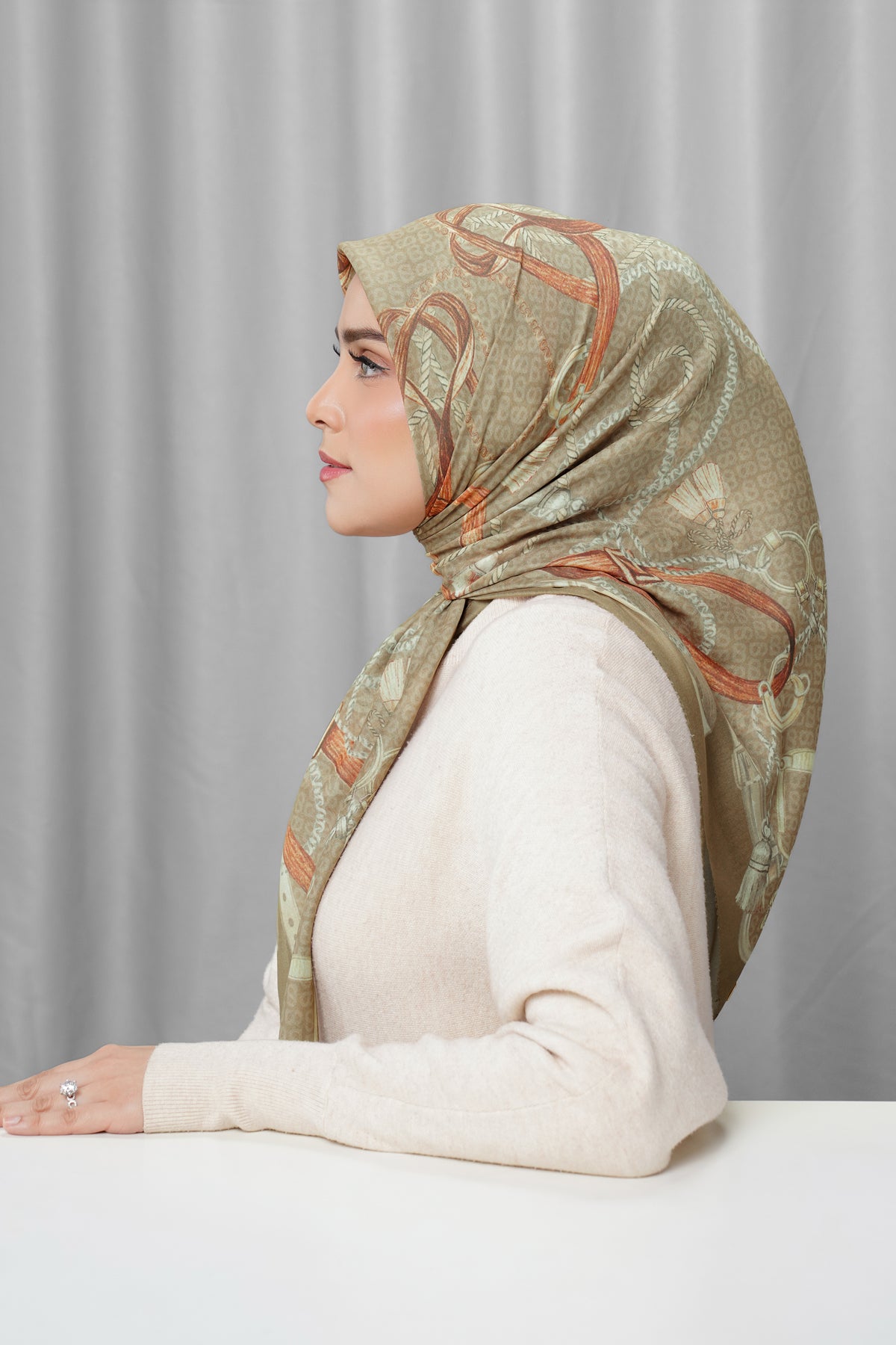 Alexandra Silk Jacquard Square - Tapestry