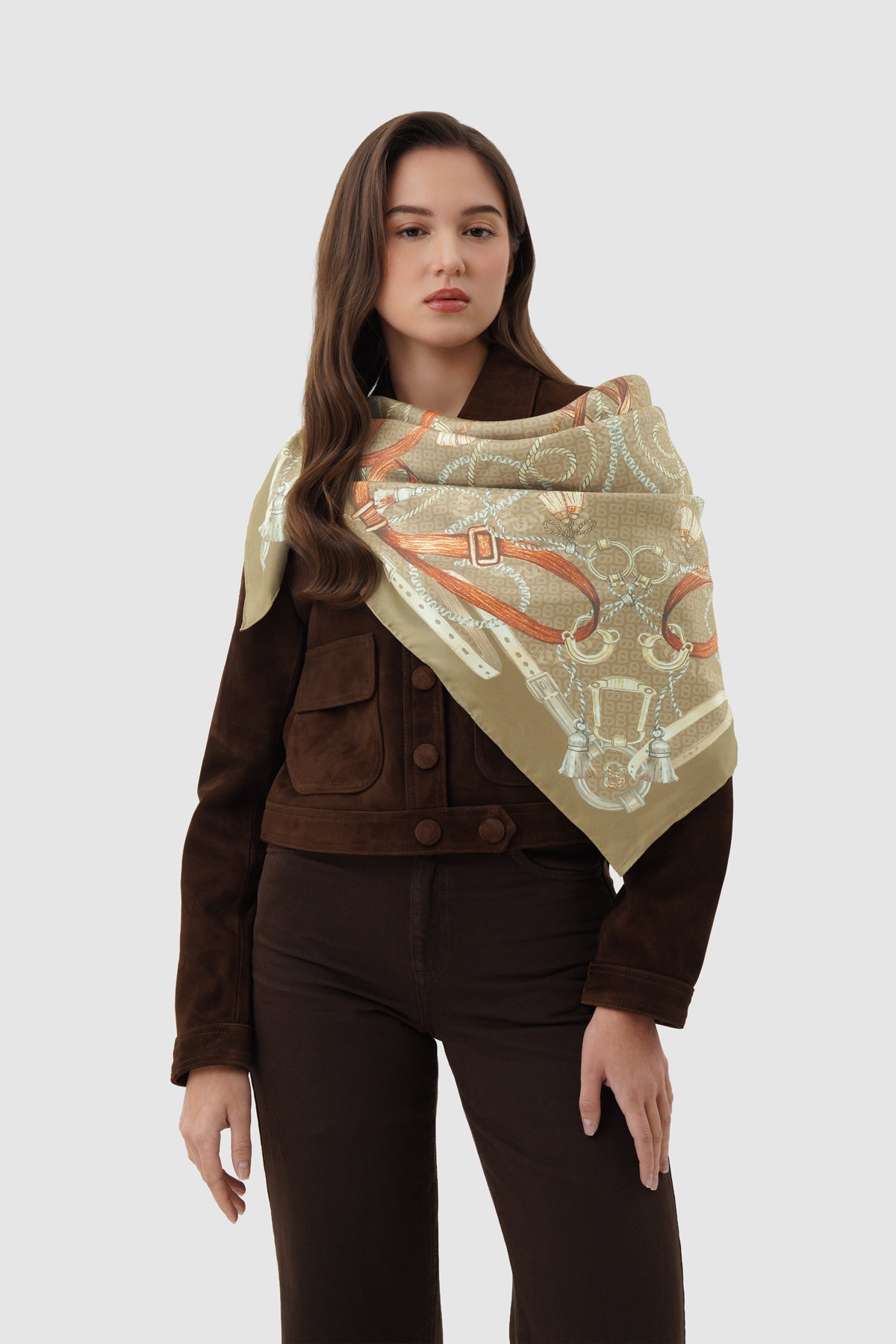 Alexandra Silk Jacquard Square - Tapestry