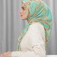 Alexandra Silk Jacquard Square - Verdant