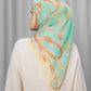 Alexandra Silk Jacquard Square - Verdant