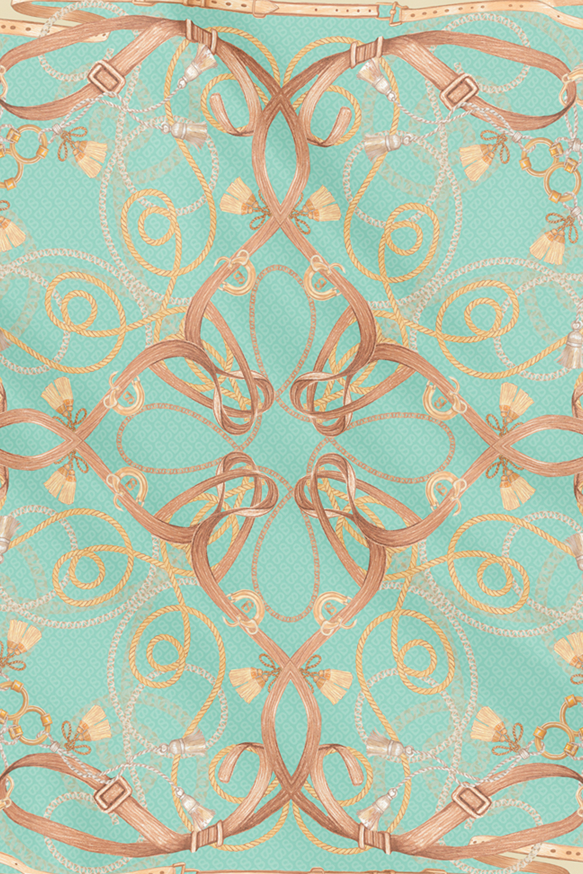 Alexandra Silk Jacquard Square - Verdant