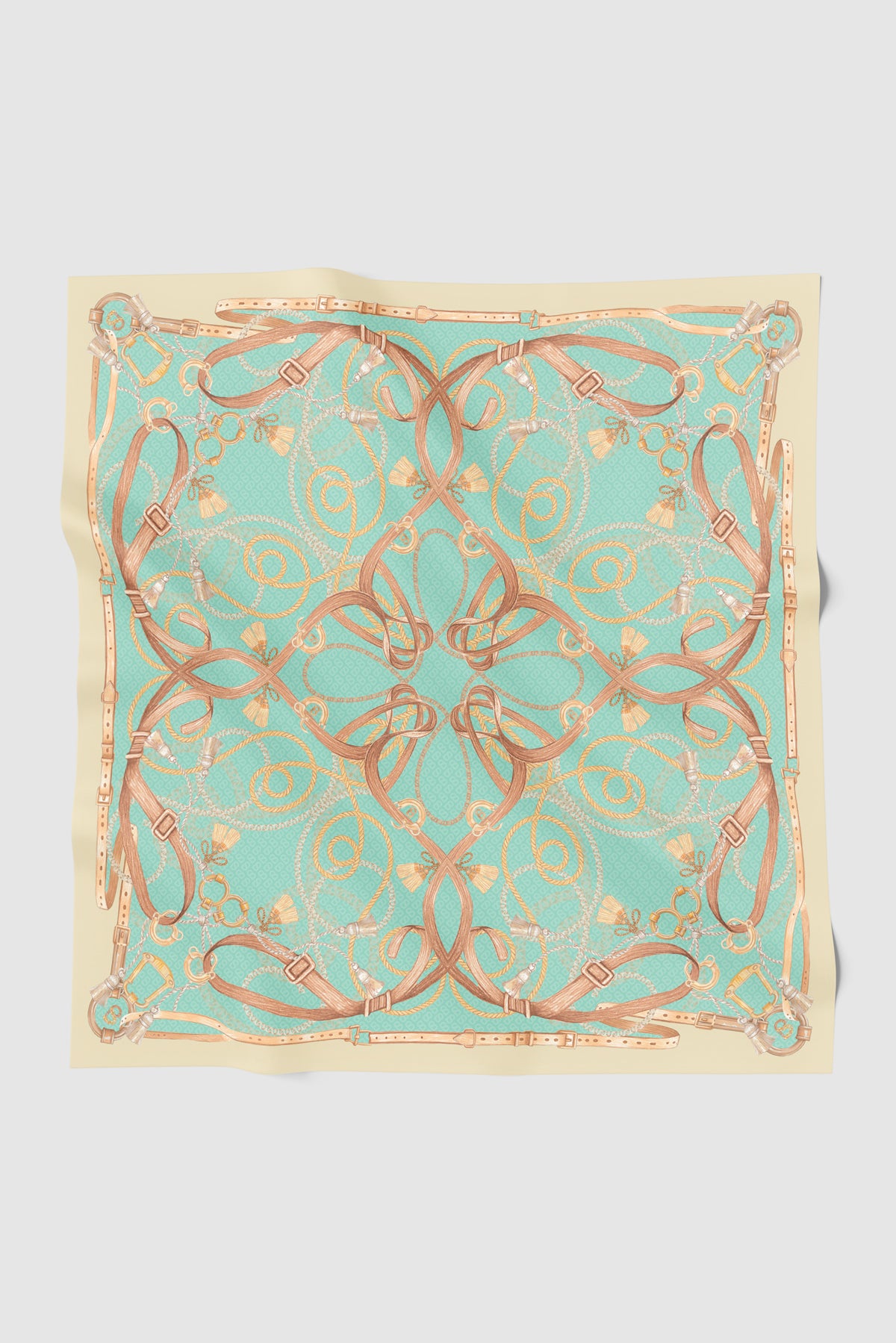 Alexandra Silk Jacquard Square - Verdant