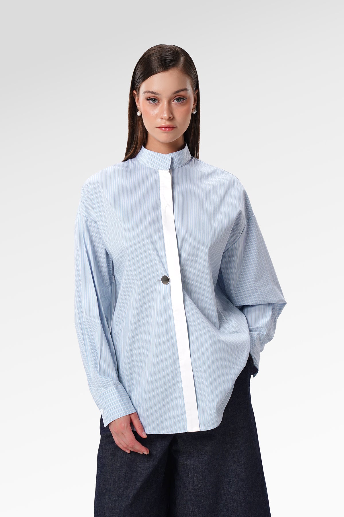 Allea Stripe Shirt - Blue