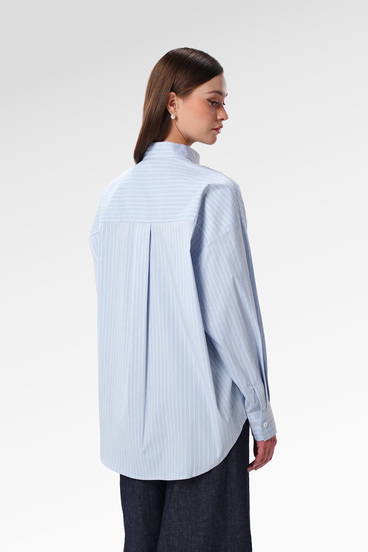 Allea Stripe Shirt - Blue