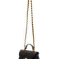 Alma Leather Flap Bag Small - Black