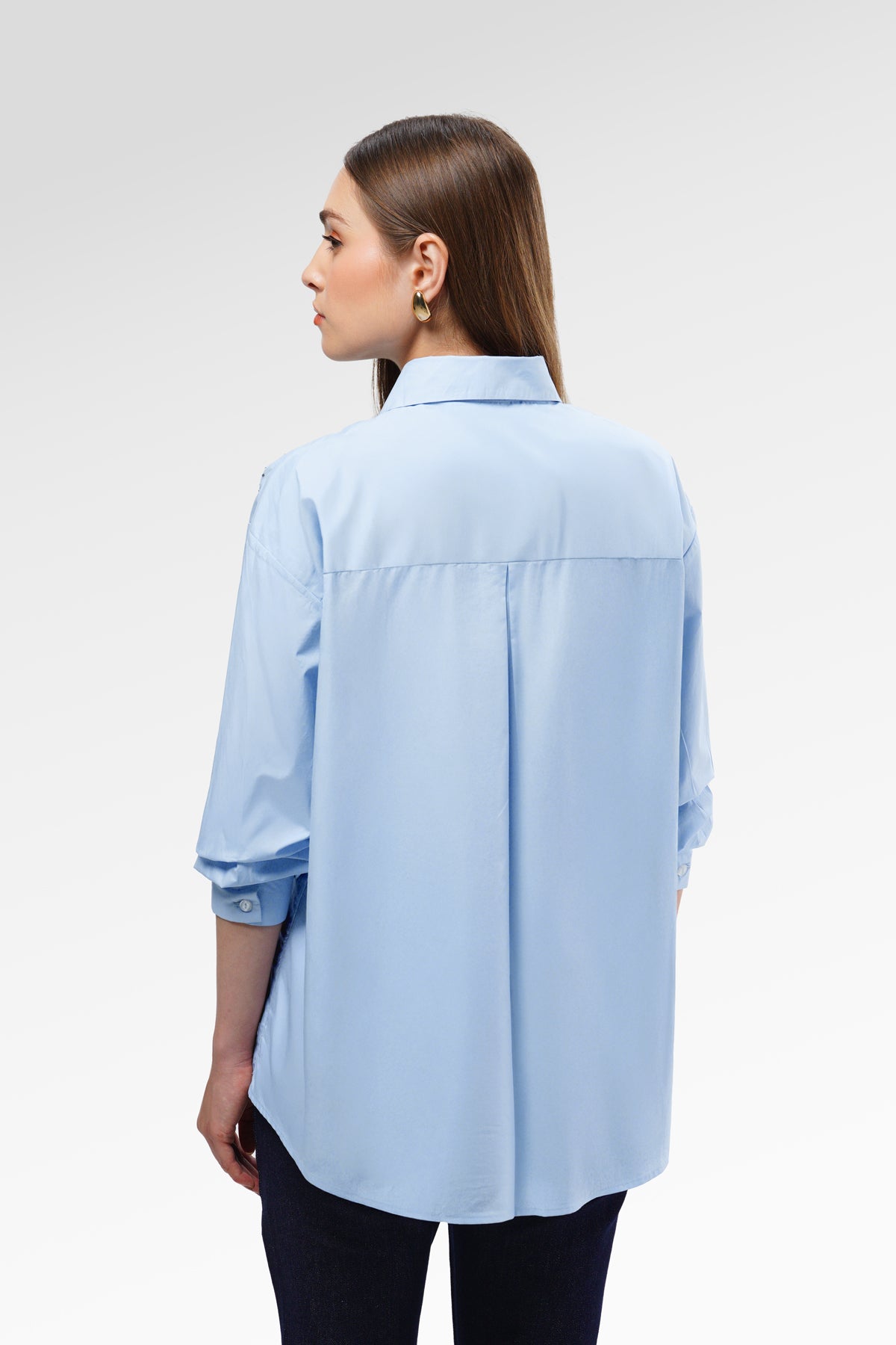 Alora Beads Shirt - Blue