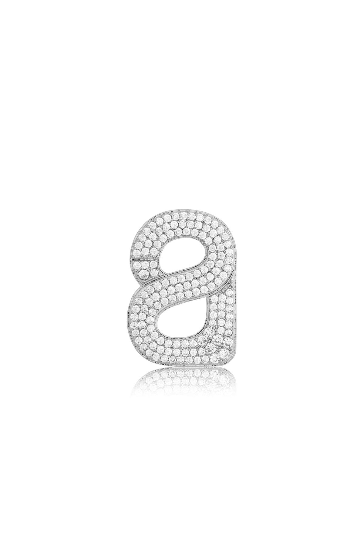 Alva Ring Brooch - Silver