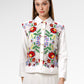 Amara Lace Shirt - White Bloom