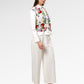 Amara Lace Shirt - White Bloom