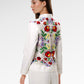 Amara Lace Shirt - White Bloom