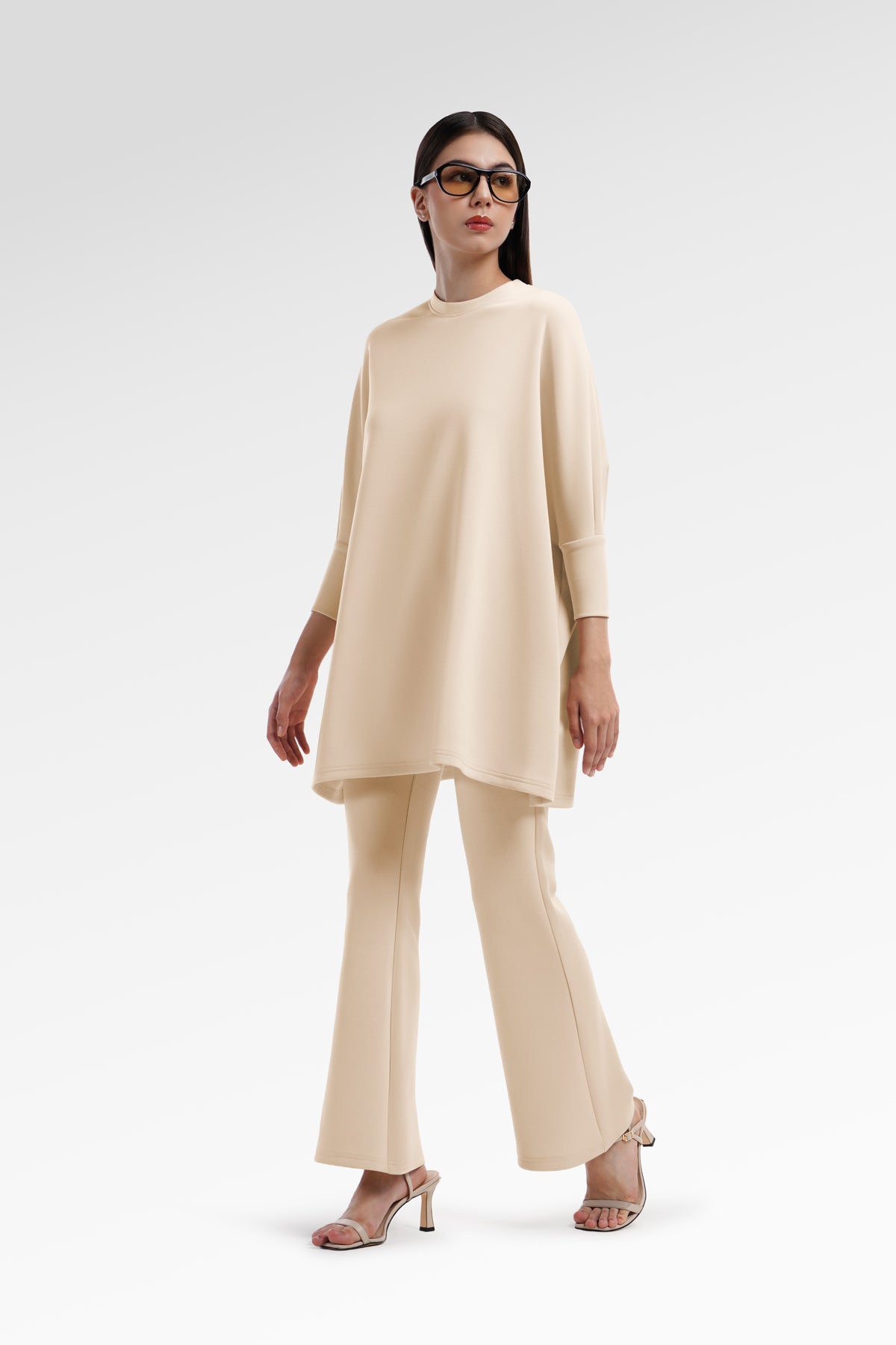 Amberlyn Batwing Top - Vanilla
