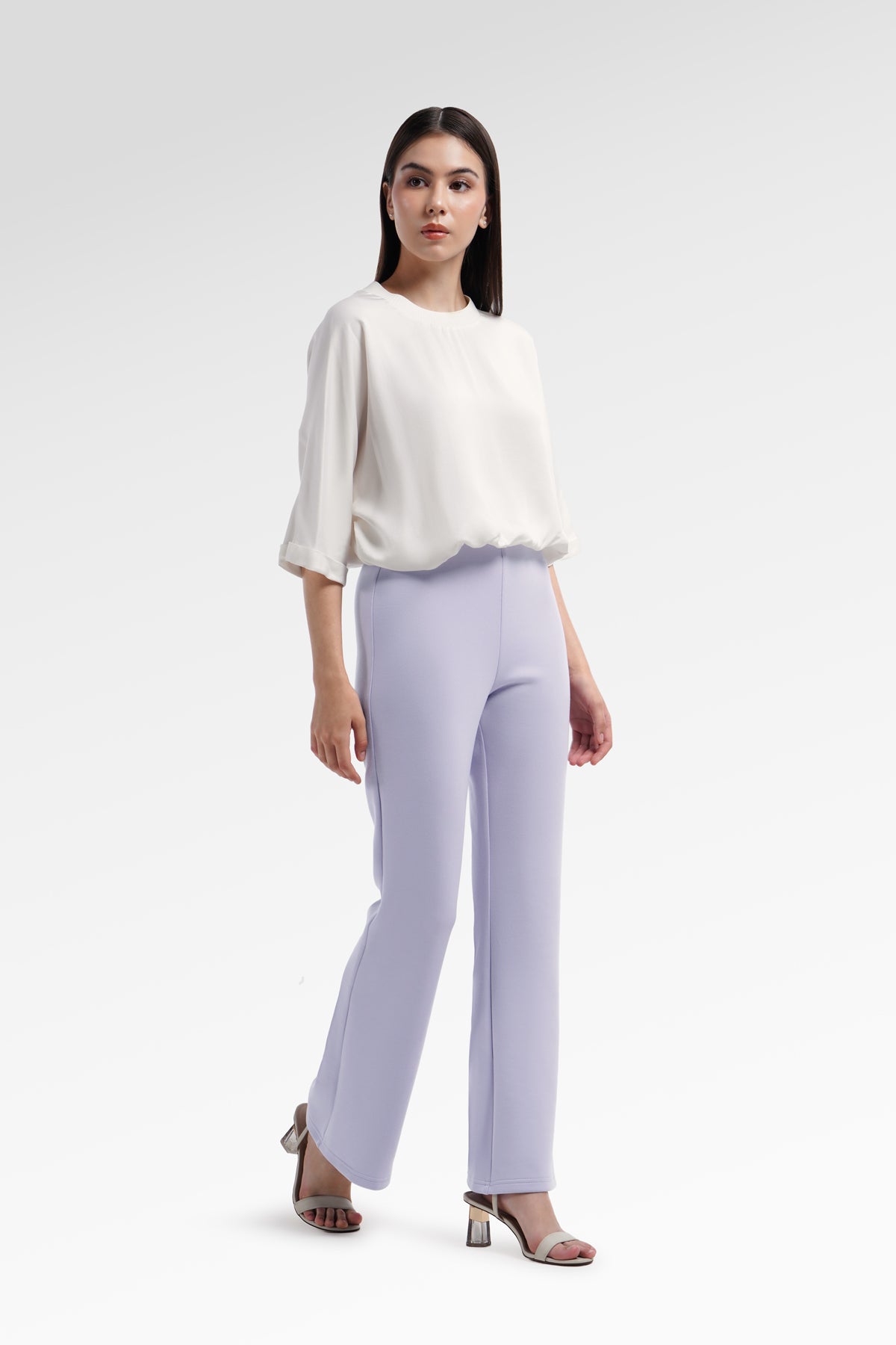 Amberlyn Bootcut Pants - Lilac