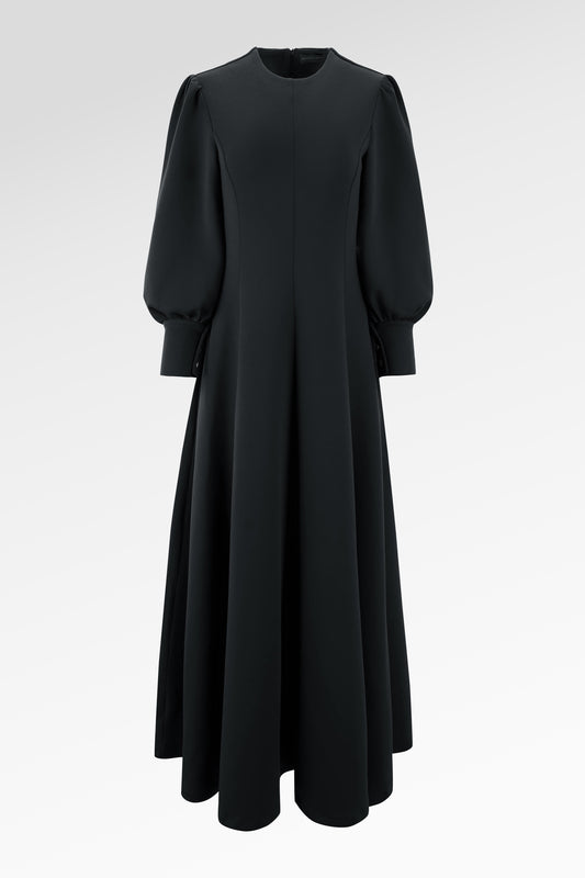 Amberlyn Puffy Dress - Black