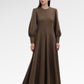 Amberlyn Puffy Dress - Brown