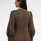 Amberlyn Puffy Dress - Brown