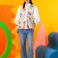 Ameena Pleated Shirt - Multicolor