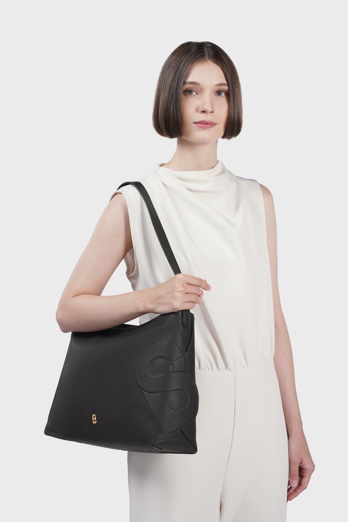 Aria Hobo Bag - Black