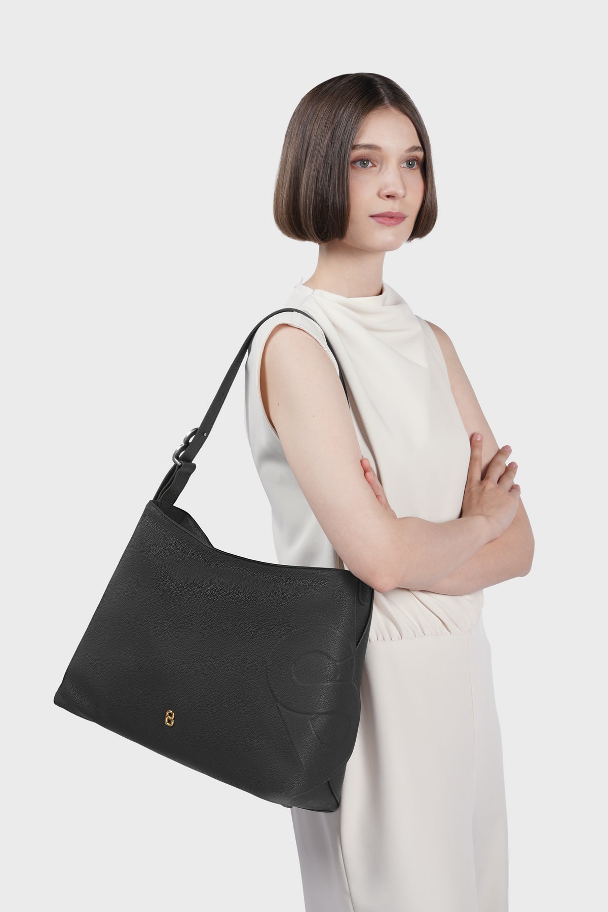 Aria Hobo Bag - Black