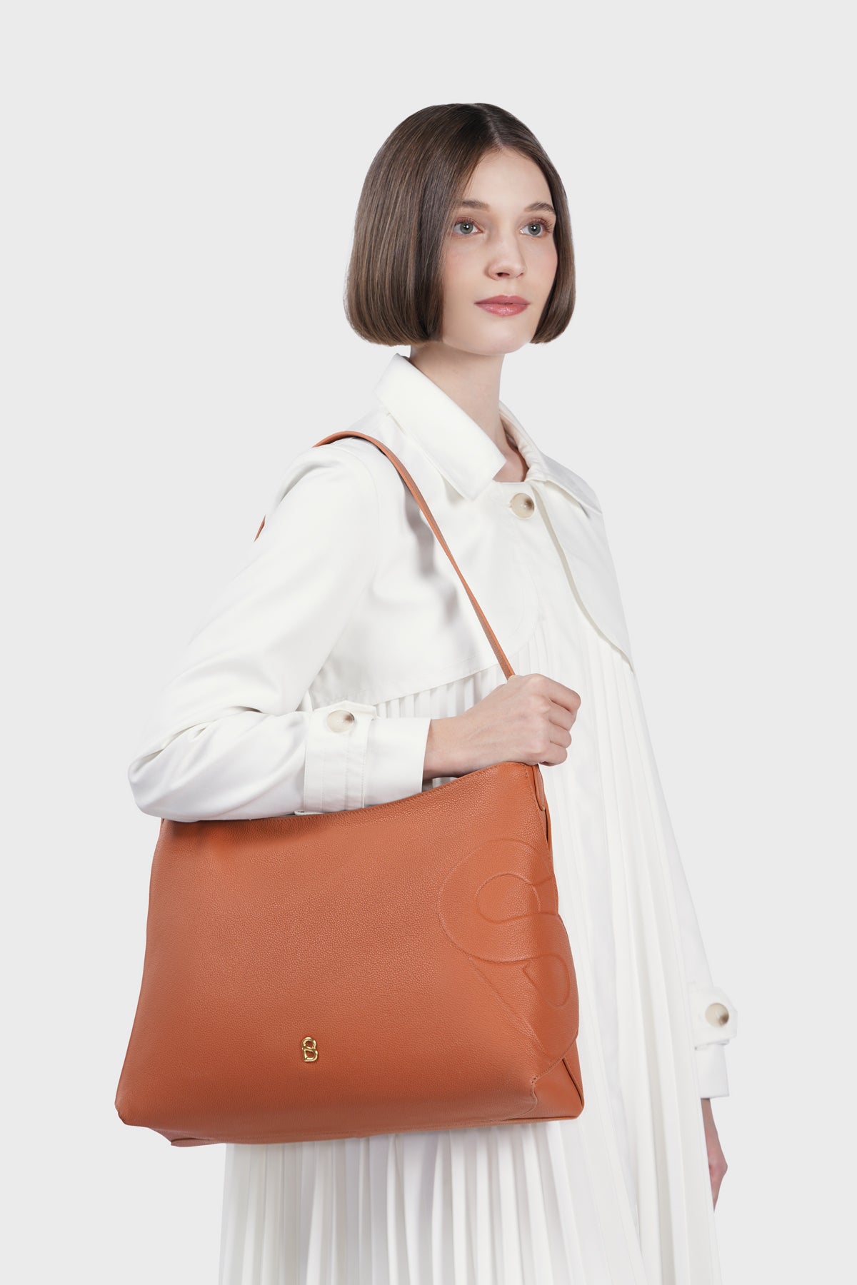 Aria Hobo Bag - Caramel