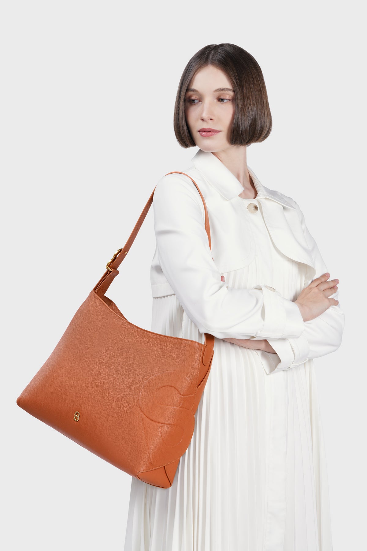 Aria Hobo Bag - Caramel
