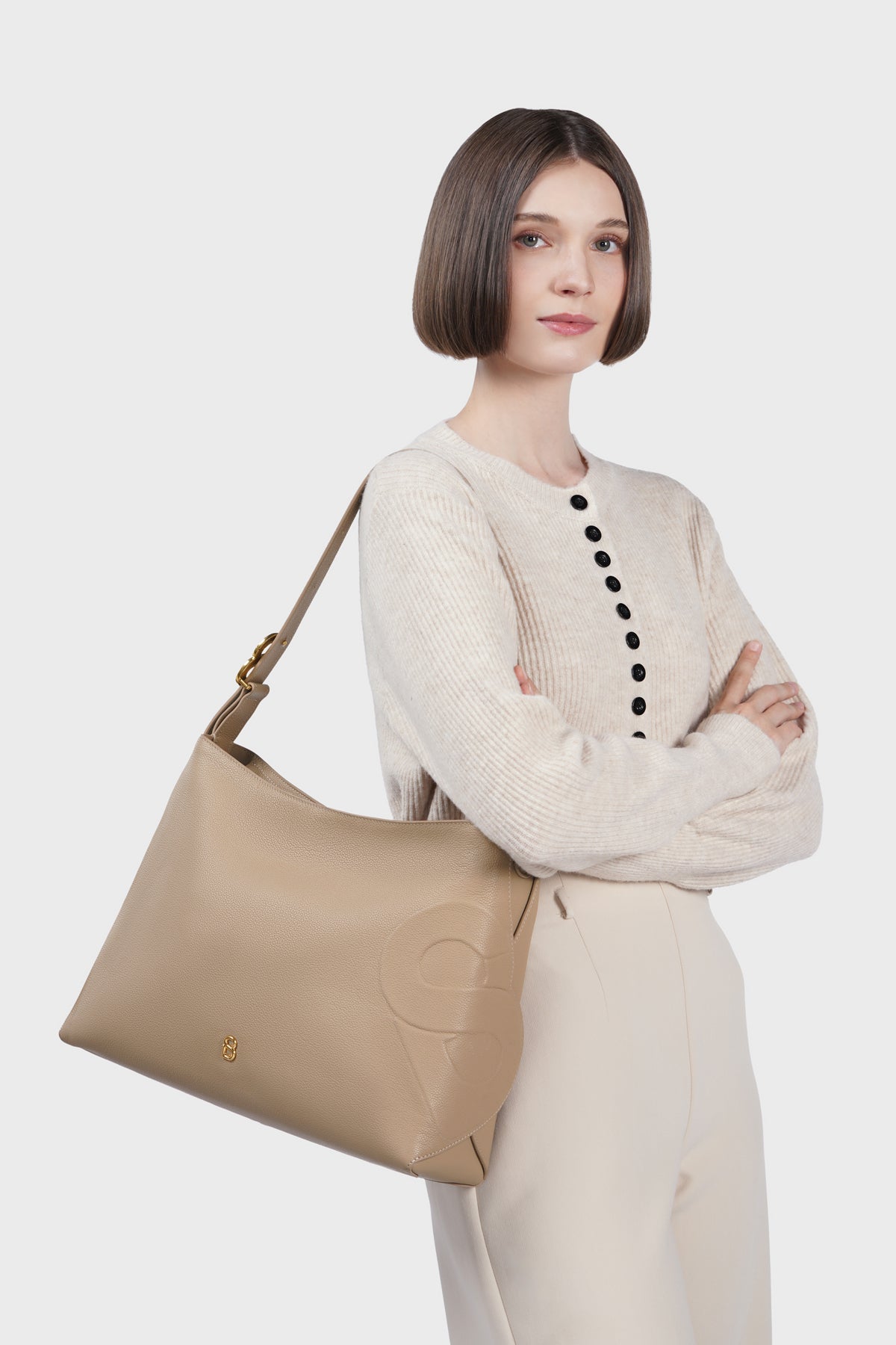 Aria Hobo Bag - Clay