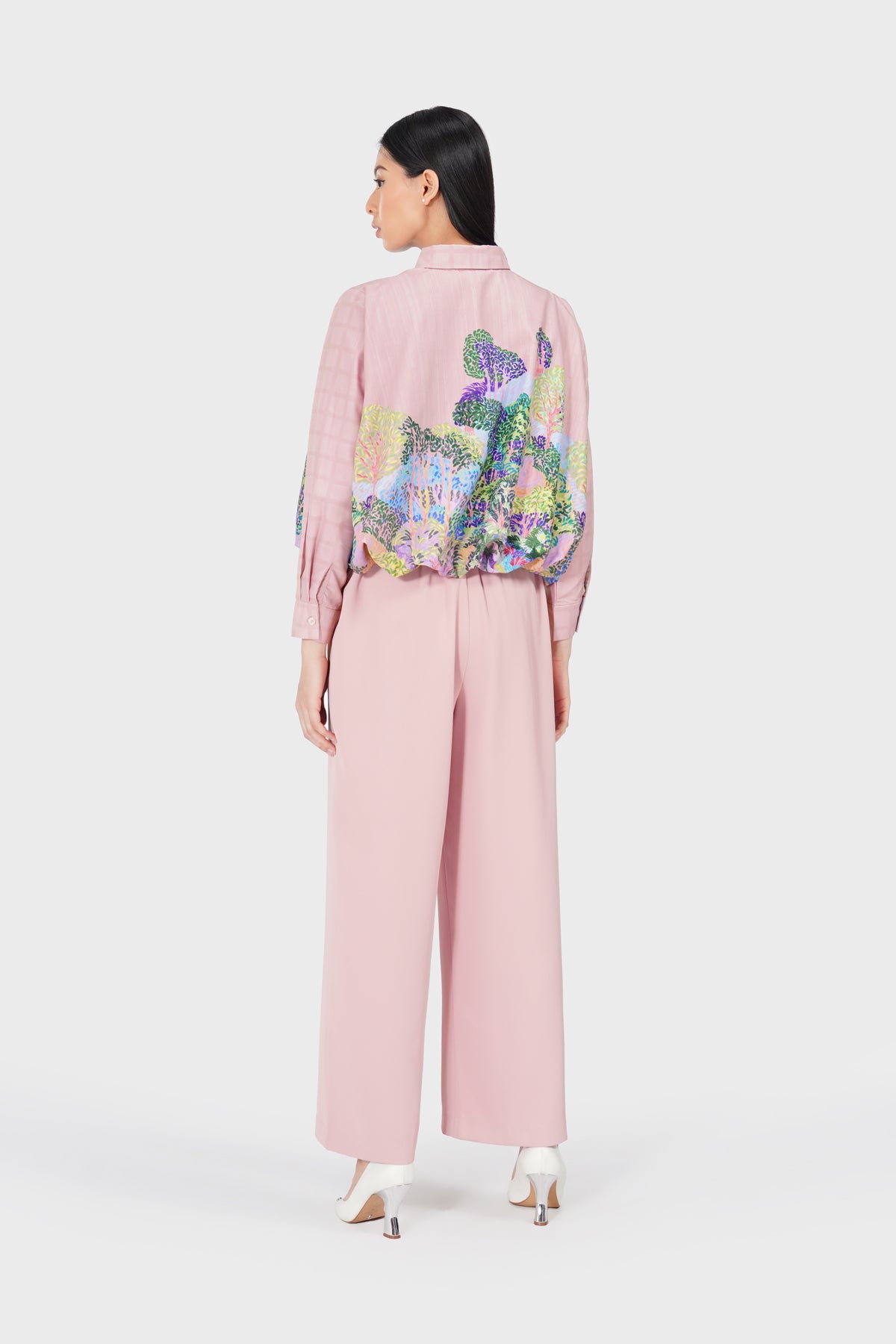 Art De La Nature Balloon Shirt - Pink