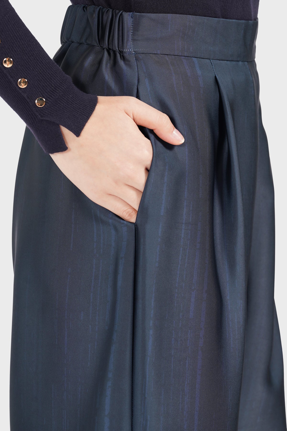 Art De La Nature Cullote Pants - Navy