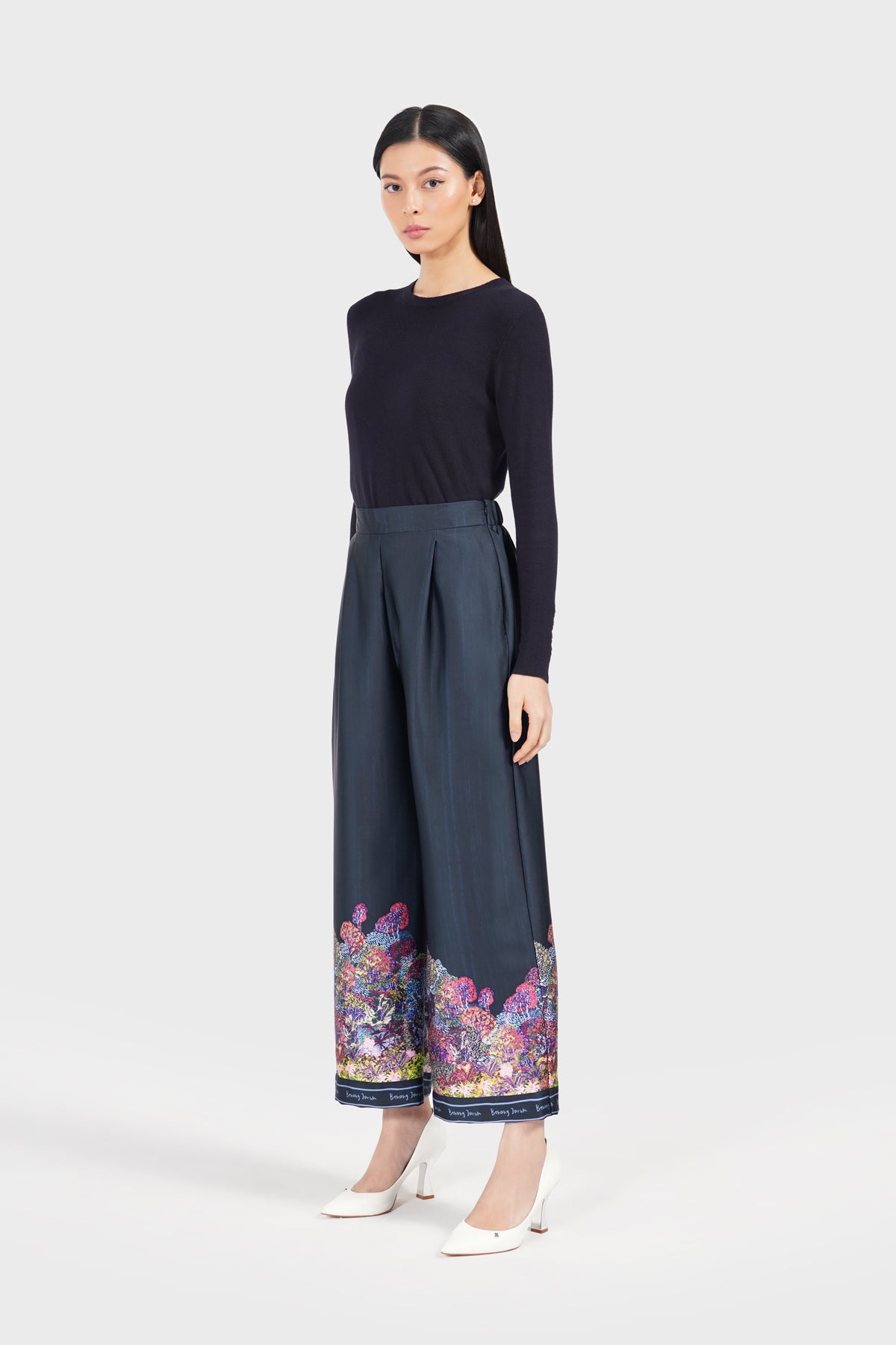Art De La Nature Cullote Pants - Navy