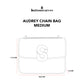 Audrey Chain Bag Medium - Creamy