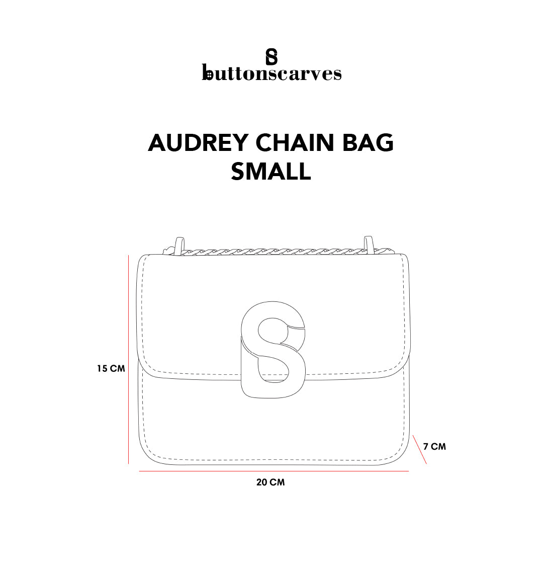 Audrey Chain Bag Small - Cacao