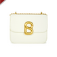 Audrey Chain Leather Bag Small - White