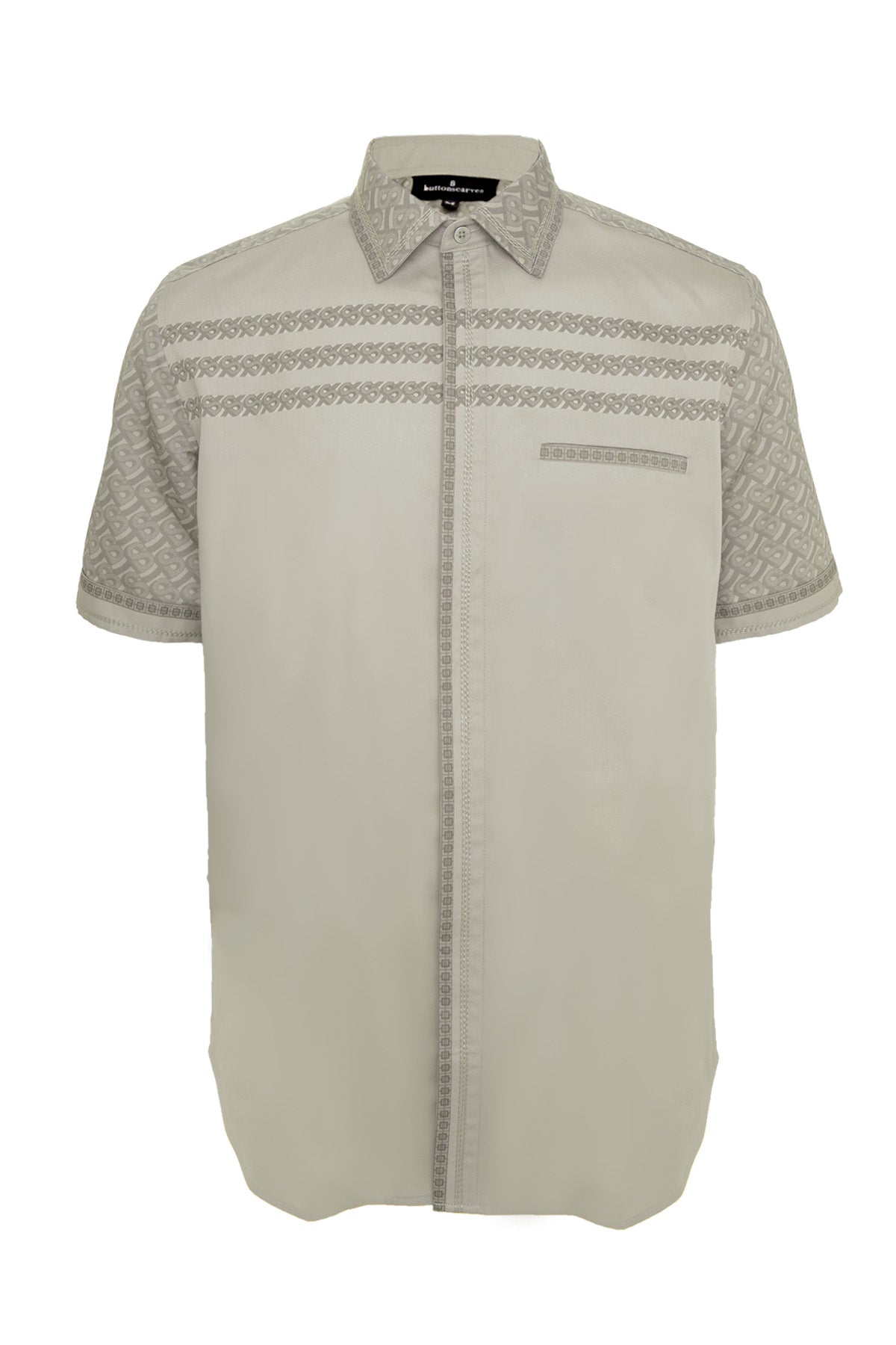 Bimu Men Shirt - Short Sleeve - Taupe