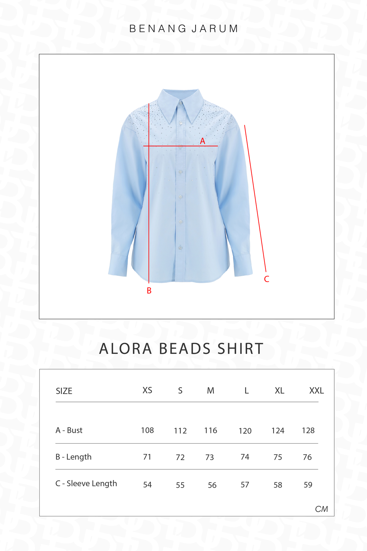 Alora Beads Shirt - Blue