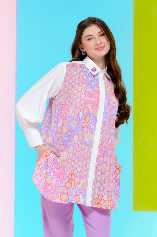 Chupa Chups Pleated Shirt - Candy