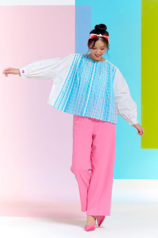 Chupa Chups Crop Shirt - Sea Salt